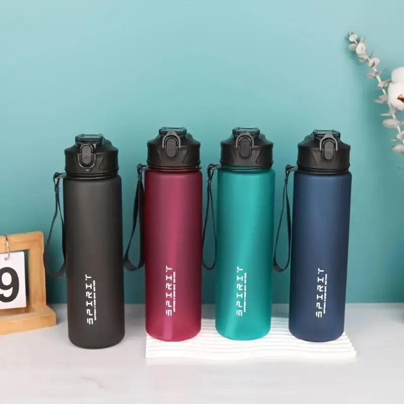 25.36oz Leak-Proof Sports Water Bottle with Straw and Carrying Loop, BPA-Free PC Material, Portable with Seal Lid for Fitness, Camping, School - Ideal Gift for Christmas, Valentine's, Labor, Teacher's Day 2