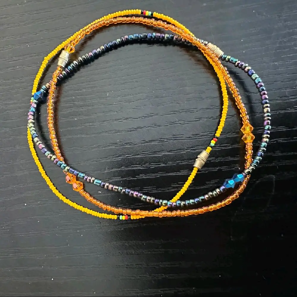 Handmade Beaded Anklets with hook in multi –colour  Add a Pop of Color to Your steps* one size fits all