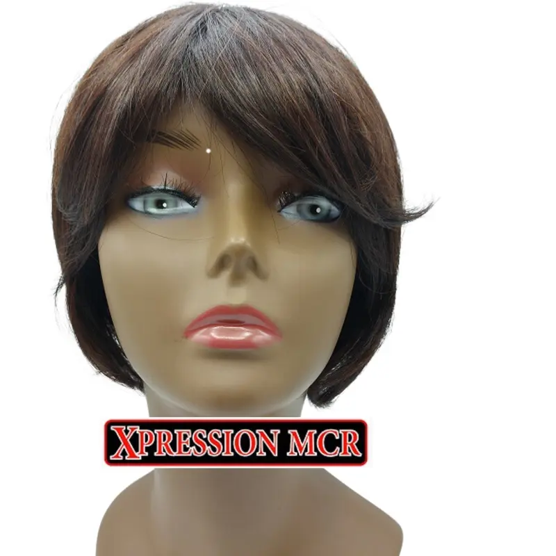 Dressmaker 100% Pure Human Emily Hair Natural Colour Short Straight Wig 2