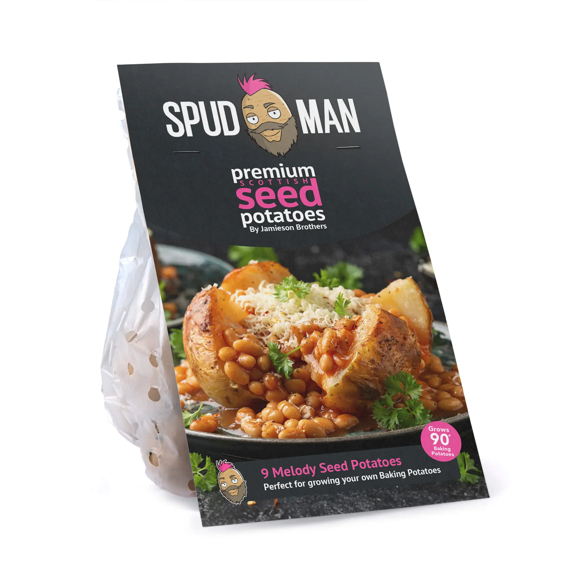 SpudMan Melody Baking Potatoes 9-Tuber Pack, Grows Approx. 90 Baking Potatoes