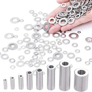 Stainless Steel Washer Set, 80pcs O-ring Gasket Fasteners Set, Durable Material Gasket Set for DIY Projects, Mechanical, Electrical, Professional & Hobbyists