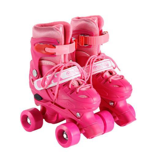 Children’s Adjustable Quad Roller Skates – 4-Wheel Double-Row Skates for Boys & Girls, Fun and Safe Outdoor Boots 7