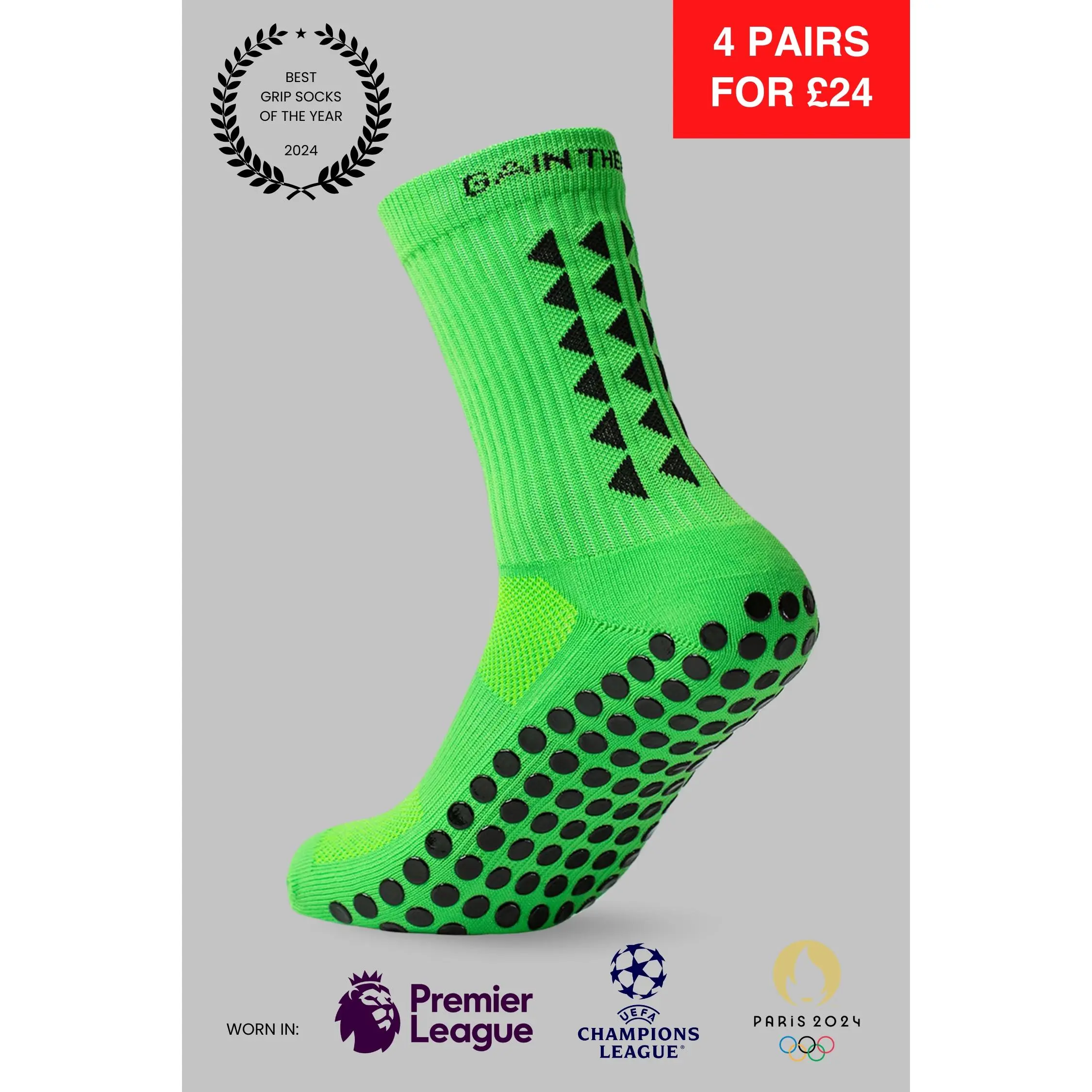 GRIP SOCKS 2.0  MidCalf Length - Green