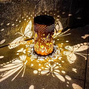 Solar Powered Butterfly Projection Light, Waterproof LED Light, Outdoor Decorative Light for Garden, Patio & Walkway