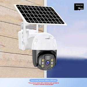 Outdoor WiFi Camera, Solar Powered 2K HD Camera, Remote Monitoring Camera Suitable for Outdoor Courtyard
