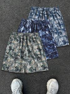 Men's Leopard Print Bermuda Shorts, Casual Loose Comfy Breathable Shorts for Summer, Men's Bottoms for Daily Wear