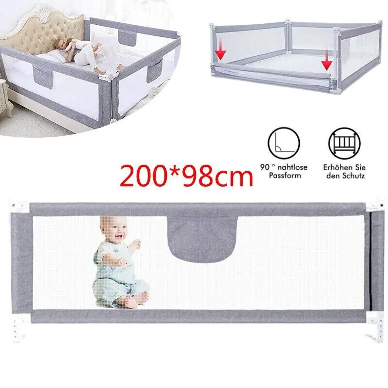 200cm Folding Child Toddler Bed Rail Safety Protection Guard UK 3