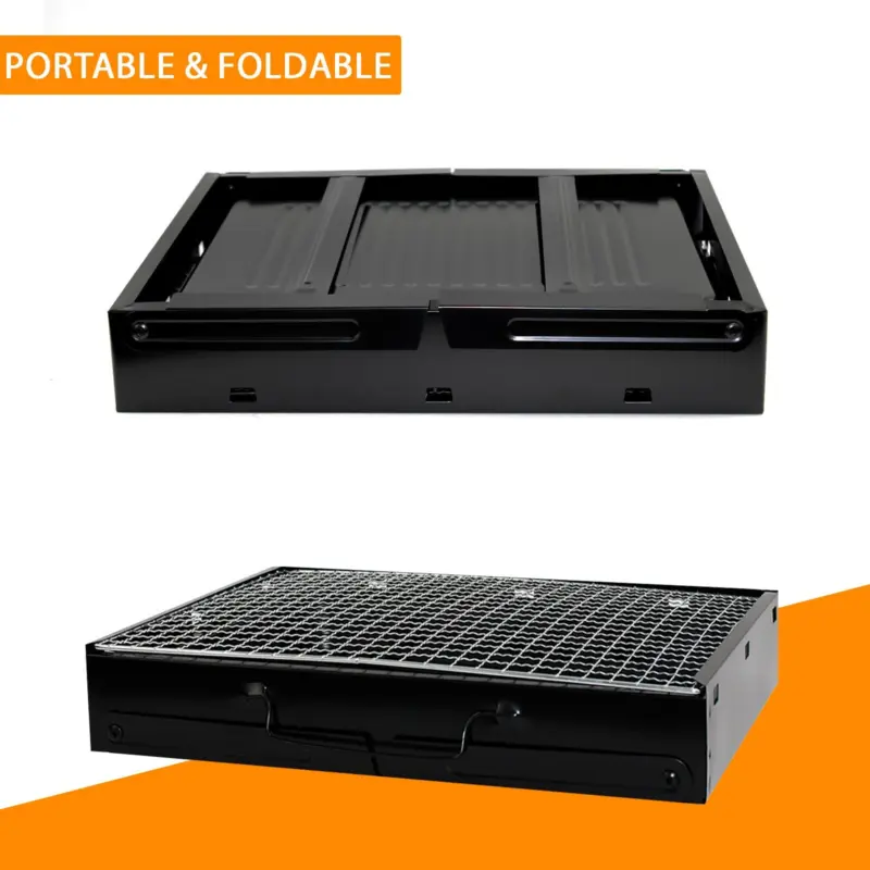 BBQ FOLDING CHARCOAL BARBECUE GRILL PORTABLE TRAVEL OUTDOOR PICNIC 5
