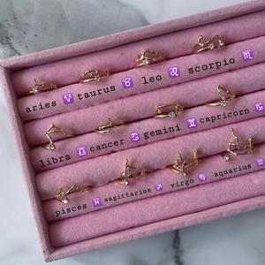 constellation star sign ring