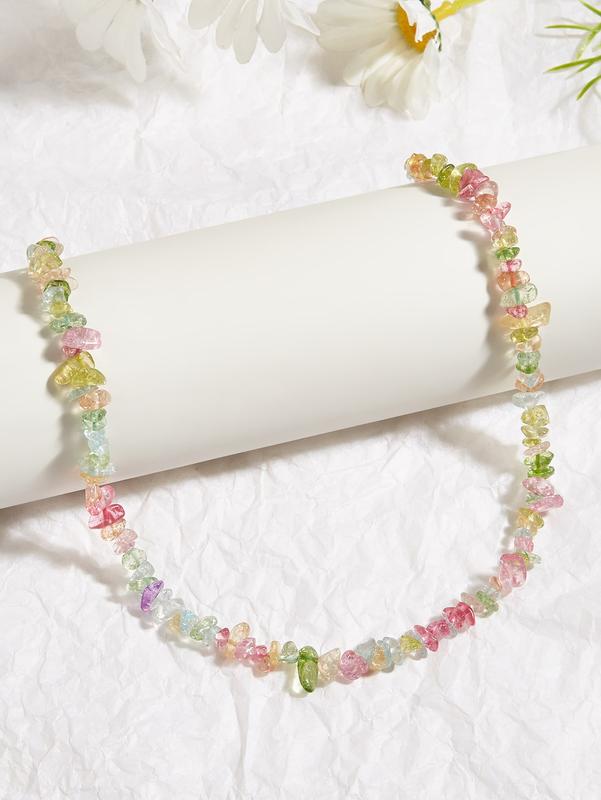 ROMWE Stone Beaded Necklace for Women - Fashion Accessory 1