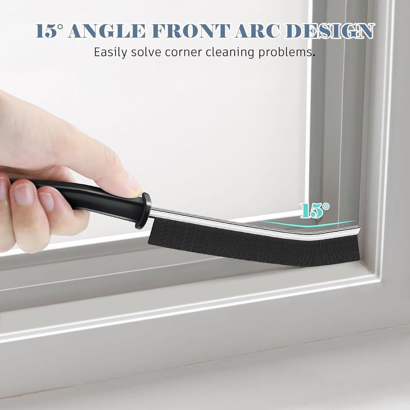 3pcs Long Handle Scrubbing Brush for Home Kitchen and Window Groove - Crevice Cleaning Brush 4
