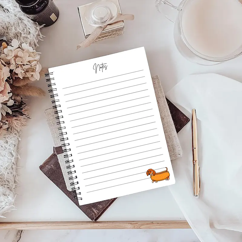 Dachshund Notebook A5 - Card Cover 2
