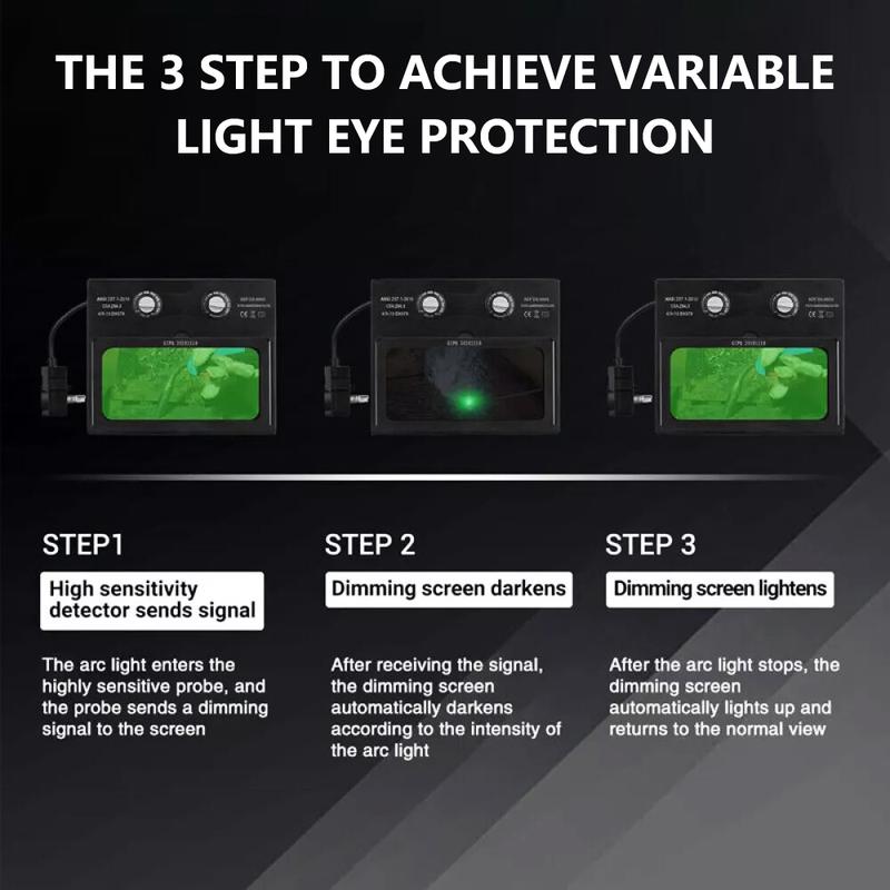 Auto Darkening Welding Mask Helmet Solar Powered Welders ARC TIG MIG Grinding UK 3