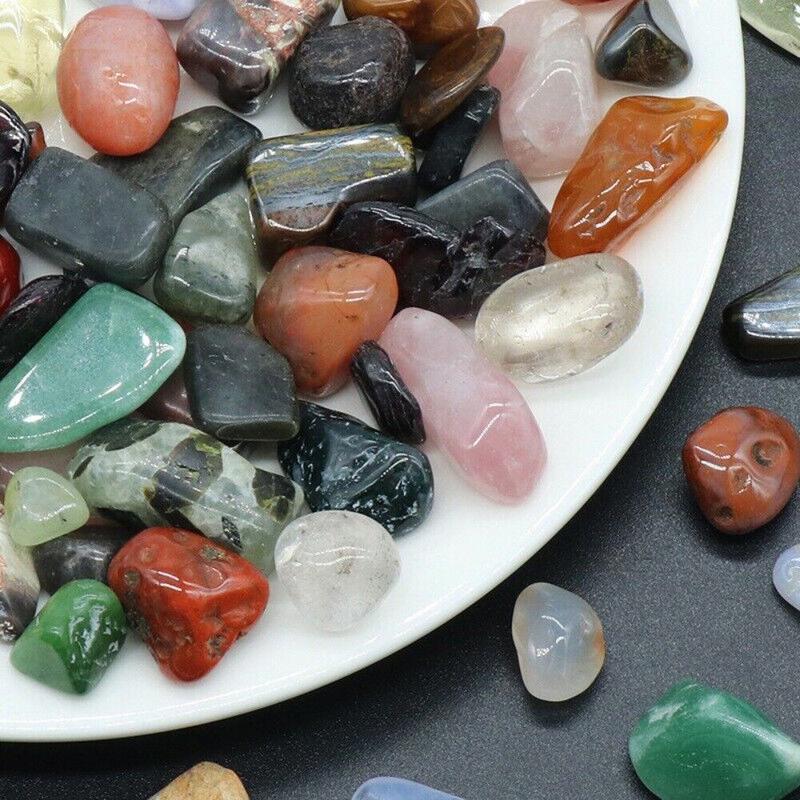 1KG Best Healing Natural Crystals Tumble Stones Mixed Chakra Gemstones 10-20mm 6