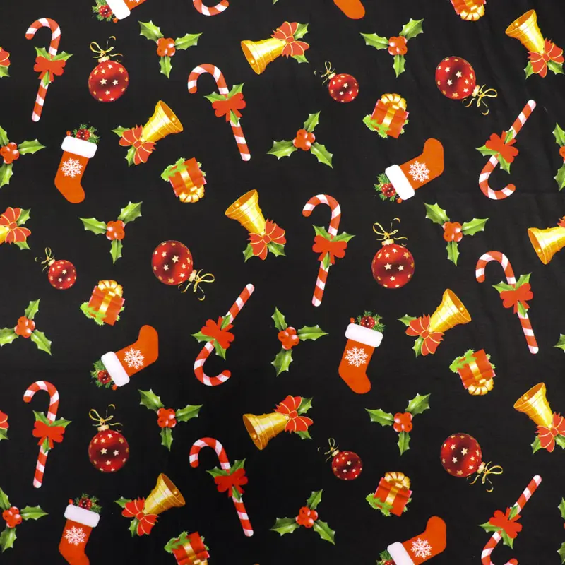Xmas Spun Poly Fabric 1