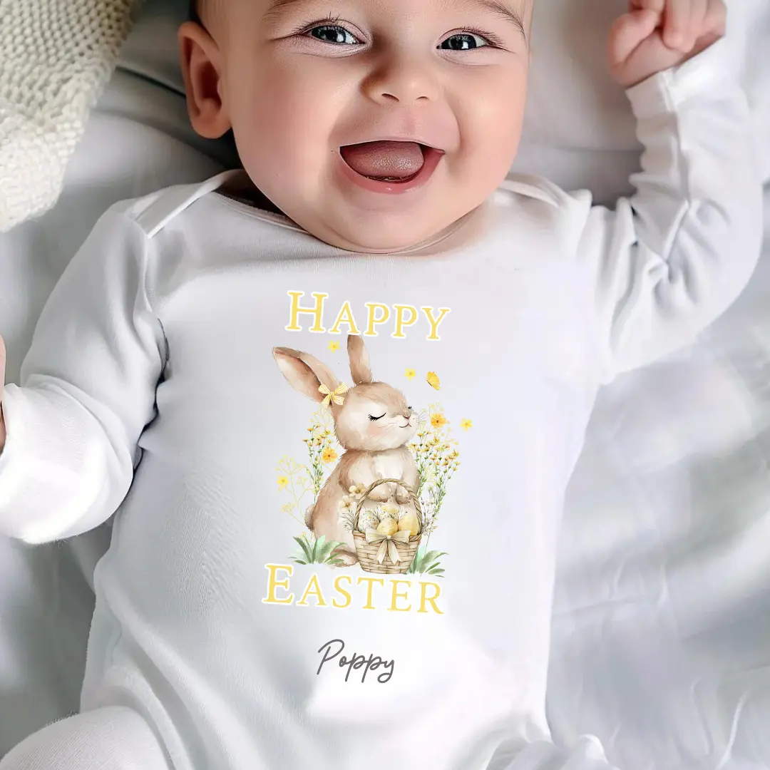 My 1st Easter Sleepsuit for Babies - Cute Easter Themed Babywear