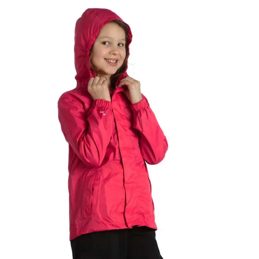 Regatta Kids Pack It Waterproof Packaway Umlined Packable Windproof Hooded Coat Jacket