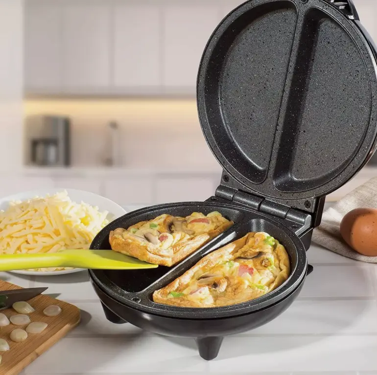 ELECTRIC 750W OMELETTE OMLETTE MAKER FRYING PAN EGG COOKER BREAKFAST NON STICK 3