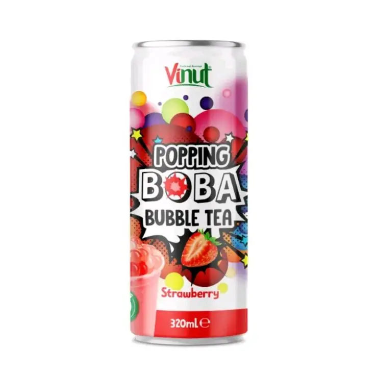 ViNut Popping Boba Bubble Tea Varieties! - 24 x 320ml Cans - Fun Flavoured Beverage Drinks 2