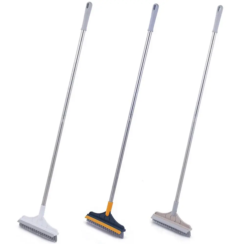 1PC 2in1 Floor Brush Scrub 120° Rotatable Cleaning Tool Household with Long Handle