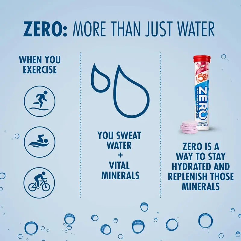 HIGH5 ZERO Electrolyte Tablet - Hydration Tablets Enhanced with Vitamin C - 0 Calories & Sugar Free - Boost Hydration, Performance & Wellness - Berry, 20 Tablets (20x, Pack of 1) 2