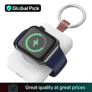 Portable Travel Charger for Apple Watch, 1800mAh Power Bank with Charging Cable, Smart Watch Charger for Apple Watch Series 10/9/8/7/SE/5/4/3/2/1/UItra, for Wearable Device