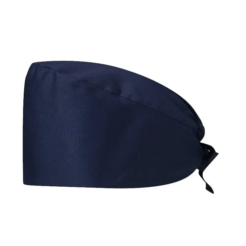 Doctor Surgical Cap Male Dental Solid Color Nurse Cap Female Elastic Adjustment Baotou Pure Cotton Beauty Salon Work Cap 4