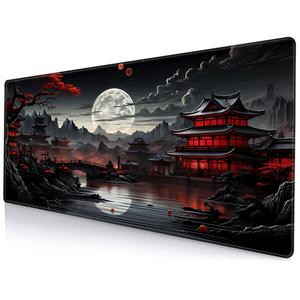 Japanese-Style Desk Mat, Large Mouse Pad, Gaming Mousepad, Extended Keyboard Pad, Laptop Computer Mouse Keyboard Mat for Office Desk Decor, Gaming Items, Desk Accessories