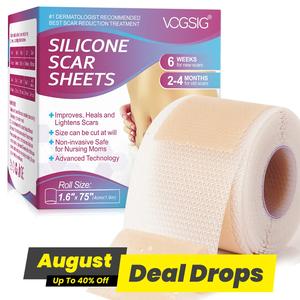 Silicone Body Scar Sheets, 1 Box Multi-purpose Scar Patches, Smoothing Skin Care Patches, Easy To Use, Scarbandage, Suitable for All Skin Types, Scar Tissue Tape Face Healthcare Scar Tape Scars