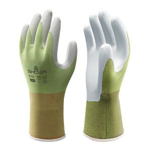 SHOWA 370 Green Lightweight Multi Purpose Grip Safety Gloves