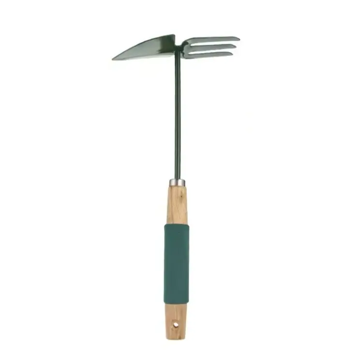 Green Metal Garden Shovel and Rake 30 x 15 cm 0