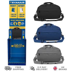 CUQOO Travel Duffle Cabin Bags Maximum Size– 40 x 25 x 20cm (Ryanair/Wizz Air Approved) 3 Colours Perfect Carry on Under Seat Airline Hand Bag | Compact Lightweight with Front Document Pocket Holdall Premium Adjustable Straps- for Sports, Gym, Gifts