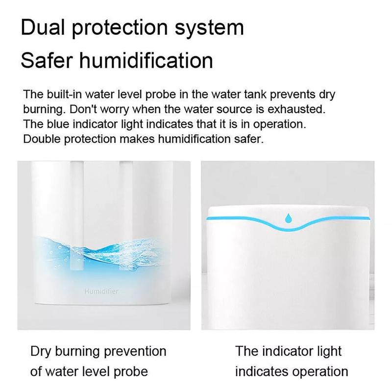 Oil Diffuser Air Humidifiers Cool Mist Humidifier for Bedroom Large Room Home UK 9