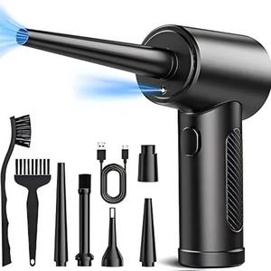 Portable Cordless Air Duster, USB Rechargeable Electric Air Blower, Multifunctional Air Blower for Keyboard & Computer Cleaning