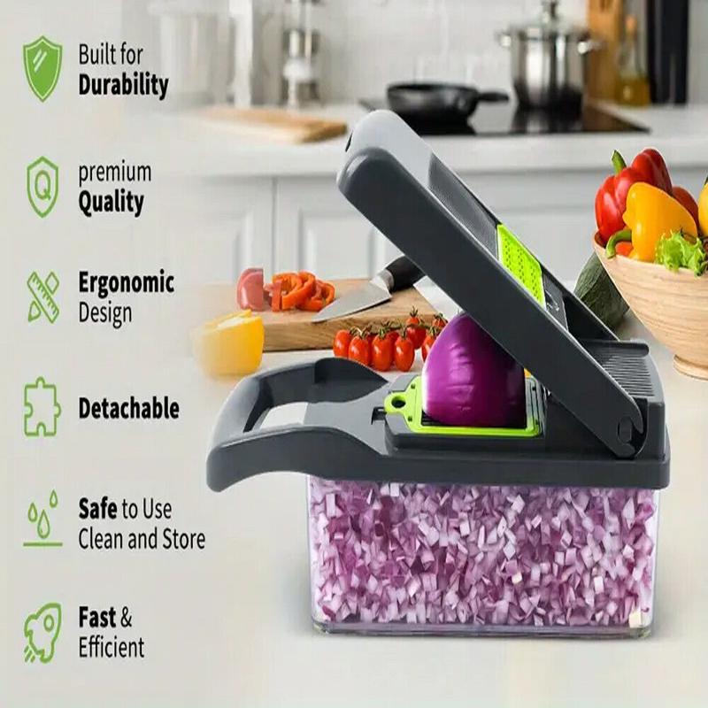 16 in 1 Vegetable Chopper Salad Fruit Mandolin Slicer Food Dicer Cutter Peeler. Kitchen Utensils 2