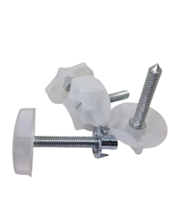 4 Pcs Headboard Fixings Bolts - M8 Heavy Headboard Screws and Washers for Divan Beds Fittings, Bolt Fittings to Keep the Headboard Fixed, Simple Installation and Firm Fixation