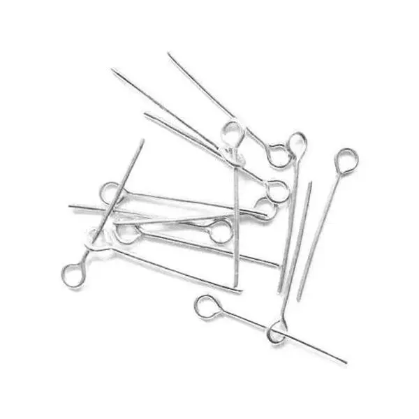 Iron Eye Pins Silver 0.7x20mm Pack Of 200+