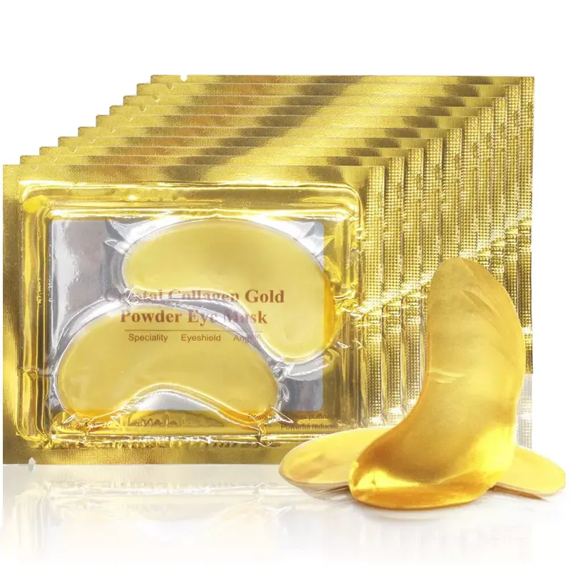 20 Pair Crystal Collagen 24k Gold Under Eye Gel Pad Face Mask Anti Aging Wrinkle 4