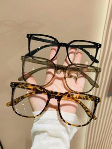 Simple Square Frame Eyeglasses for Women & Men, Summer Outfits 2025 Eyeglasses for Work, Daily Clothing Decor, Student Daily Use, Lightweight Glasses