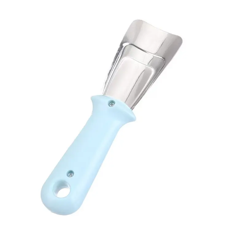1 PACK Refrigerator Ice Shovel Freezer Kitchen Cleaning Spatula Stainless Steel ice Shovel Ice Remover Scoop Freezer Cleaning Shovel Ice Removal Accessories Utensils Pink 7
