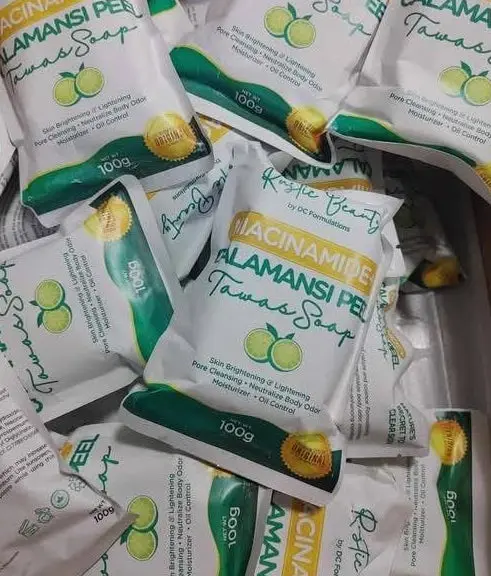 Rustic Beauty Niacinamide Calamansi Peel Tawas Soap 100g 3