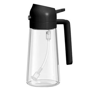 2 in 1 Oil Spray Bottle, 1 Count Portable Olive Oil Bottle, Kitchen Green/Other Color Oil Dispenser for BBQ Cooking Baking, Kitchenware