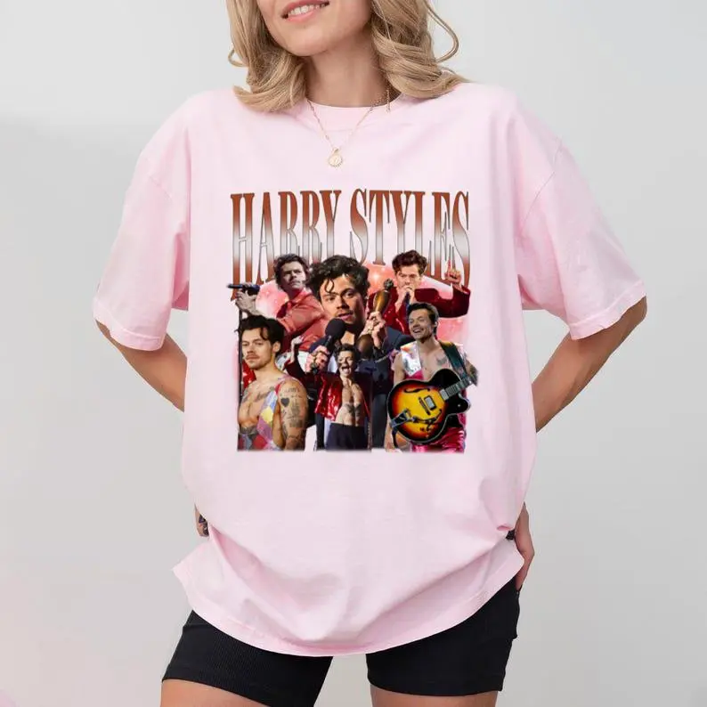 Limited Harry Styles Vintage T-Shirt, Harry Style Graphic T-Shirt, Harry Style Retro 90_S Fans T-Shirt, Unisex T-Shirt, 2