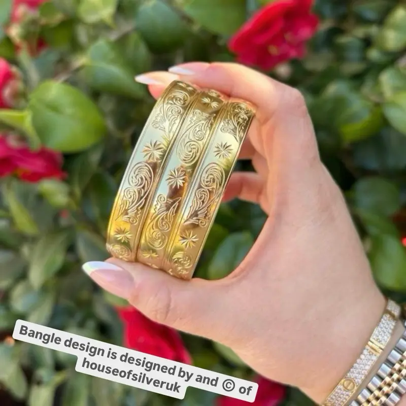 65mm ladies scroll bangles