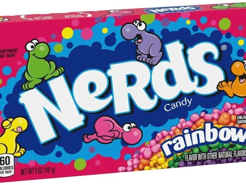 Wonka Rainbow Nerds Theatre Size Box 141g Box American Candy x 3 Delicious Tasty And Twisty Treat Gift Hamper