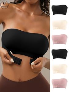 Women's Solid Wireless Push Up Bra, Breathable Comfortable Seamless Bra, Women's Lingerie for All Seasons