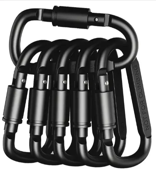 4-6PCS Carabiner Set For Key Camping Survival EDC Outdoor Keychain Clip Alloy Aluminum Tactical Caribiner Hook Karabiners 8