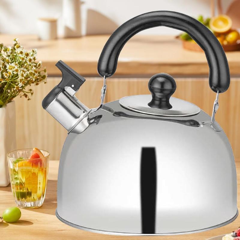 Ram 3L Heavy Duty Camping Whistling Kettle Camping Kettle for Gas Stove Travel Camping Holiday Portable Teapot Kettle 3 litres 0