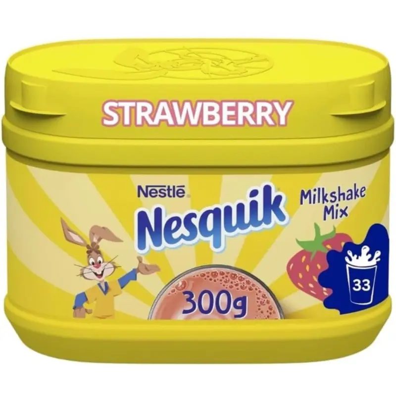 Nestle Nesquik Milkshake Mix Bundle 300g Strawberry & 300g Chocolate 2 Pack Beverage Creamy Cocoa 1