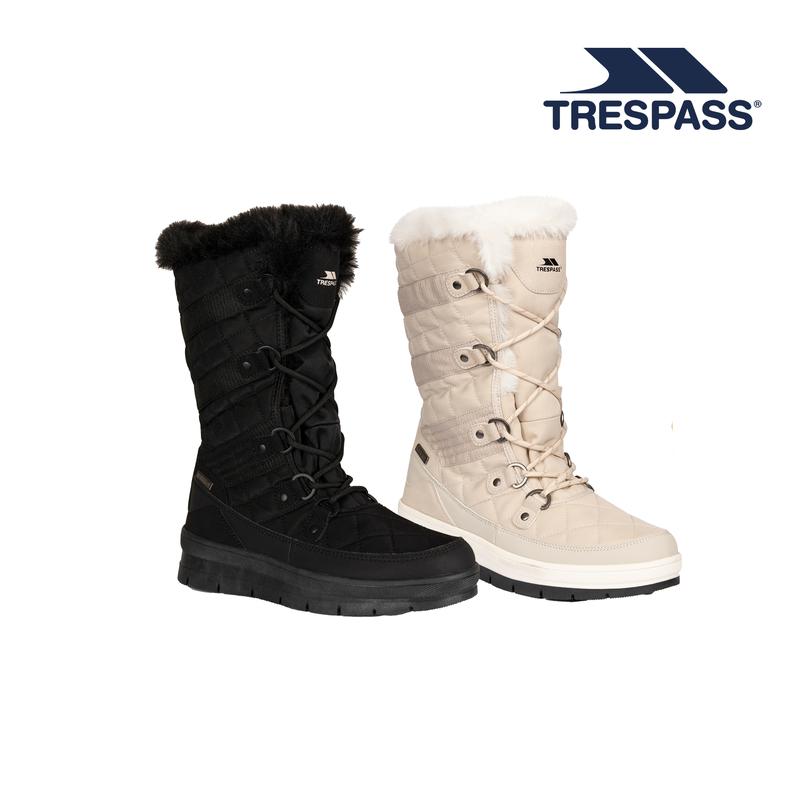 Trespass Womens Snow Boots Fleece Lined Waterproof Winter Ski Evelyn 0